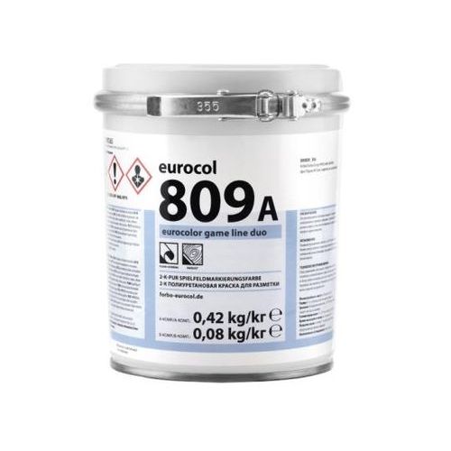 Краска Forbo Eurocol 809-А Eurocolor Game Line Duo 2К PU черная ,0,5 кг